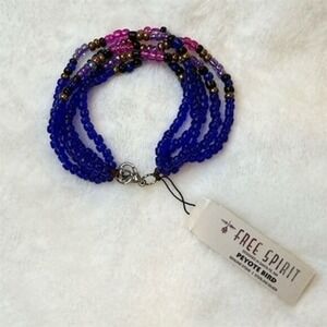 Peyote‎ Bird Free Spirit Multicolor Boho Beaded Bracelet Handmade Artisan OS
